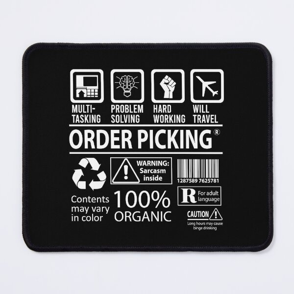 Item preview, Order Picking T Shirt - MultiTasking Certified Job Gift Item Tee designed and sold by andahanson.