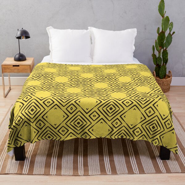 Item preview, Black squares on yellow background designed and sold by JohnyDas.