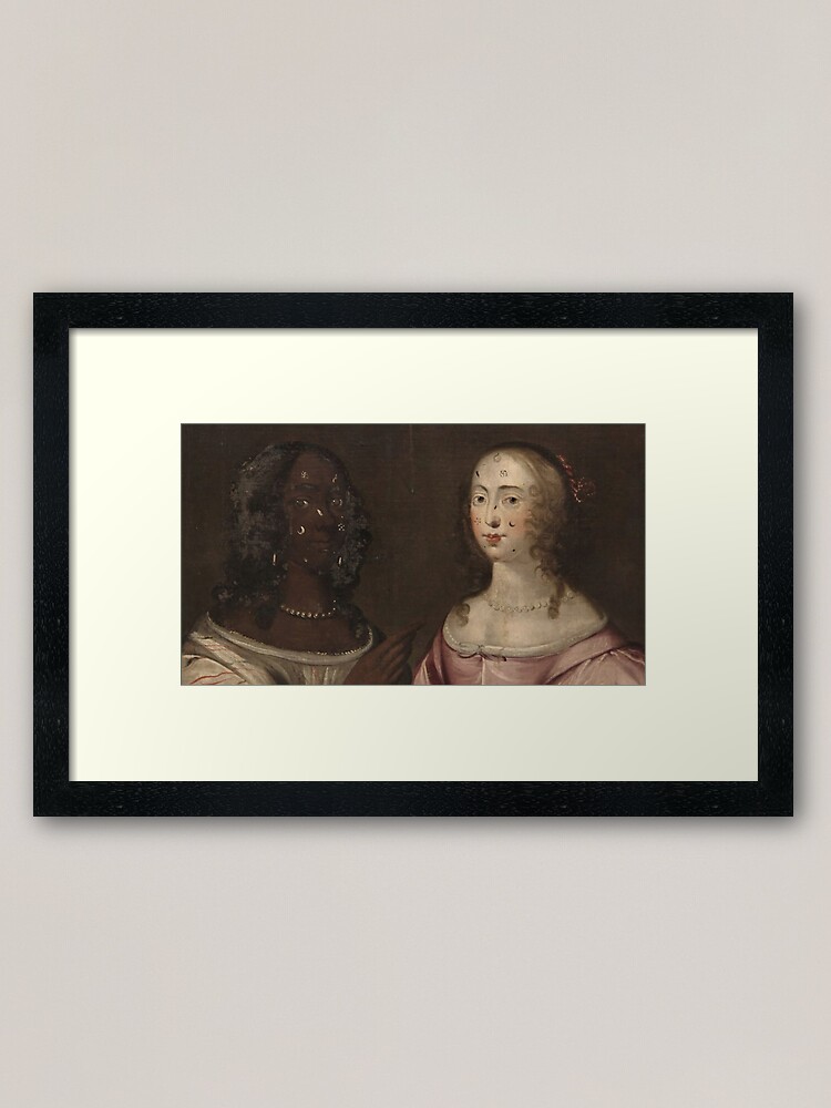 Alternate view of Allegorical Painting of Two Ladies Framed Art Print