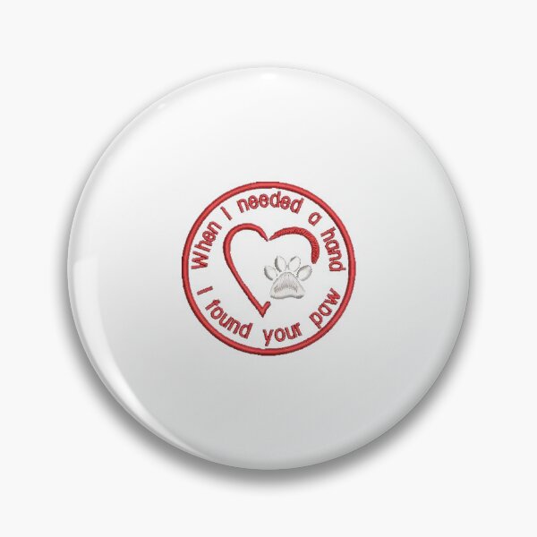 Item preview, Service Dog heart paw medical alert patch designed and sold by Zebra-and-Dog.