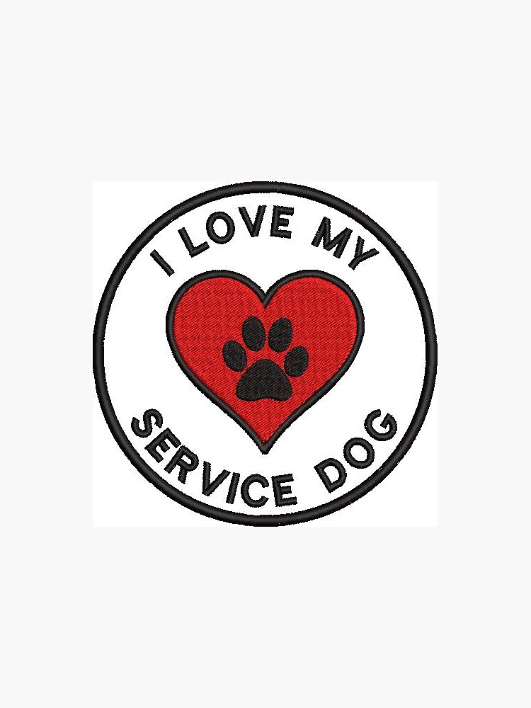  SERVICE DOG MEDICAL SYMBOL PATCH