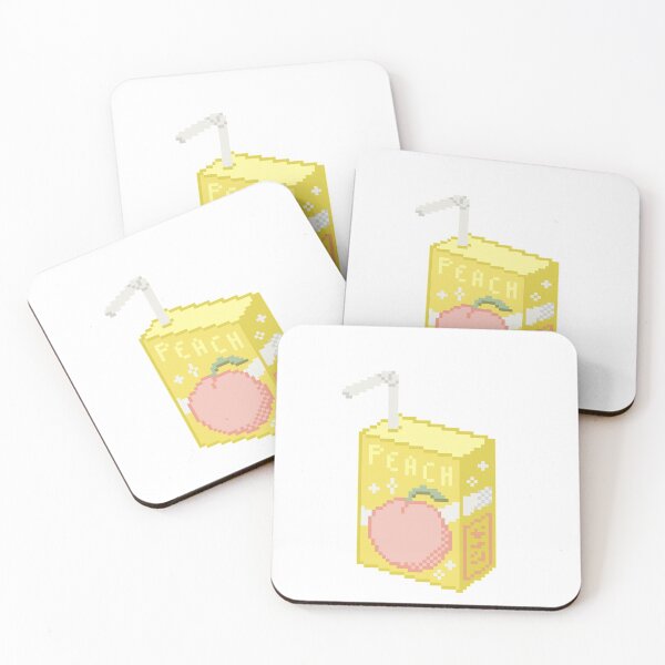 Item preview, Pixel Peach Juice Box Yellow designed and sold by AliAliOxenFreee.