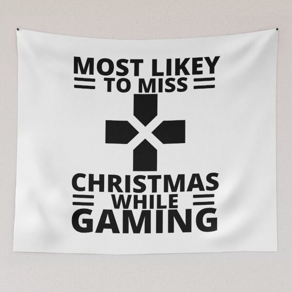 Item preview, Most Likely To Miss Christmas While Gaming designed and sold by Jessadagorn Kasemsamran.