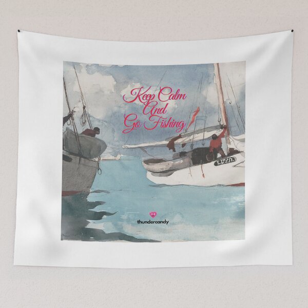 Item preview, Keep Calm And Go Fishing designed and sold by thundercandy.