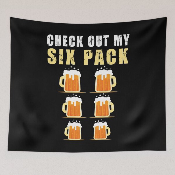 Item preview, Check Out My Six Pack Beer - Funny Gym designed and sold by Fabvity.