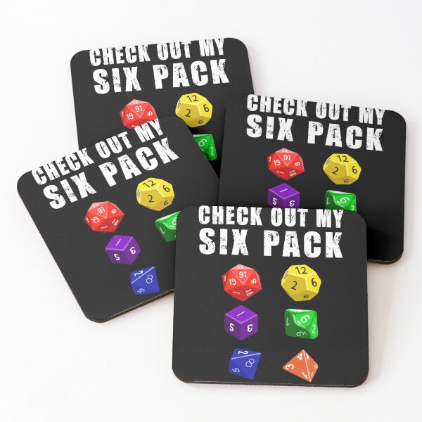Item preview, Check Out My Six Pack Dice RPG Gamer - Funny Gym designed and sold by Fabvity.