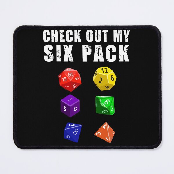 Item preview, Check Out My Six Pack Dice RPG Gamer - Funny Gym designed and sold by Fabvity.