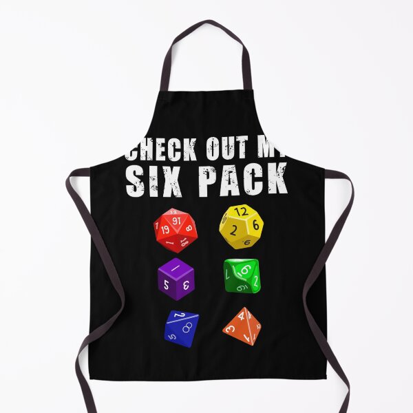 Item preview, Check Out My Six Pack Dice RPG Gamer - Funny Gym designed and sold by Fabvity.