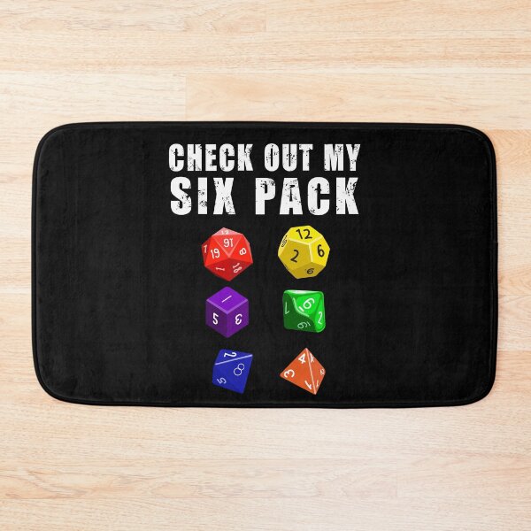 Item preview, Check Out My Six Pack Dice RPG Gamer - Funny Gym designed and sold by Fabvity.