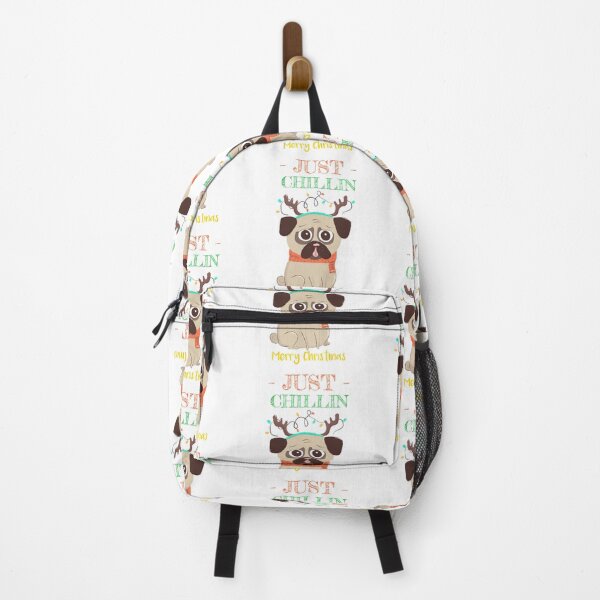 Item preview, Cute Xmas Pug - Just Chillin' - Merry Christmas designed and sold by onjcdesign.