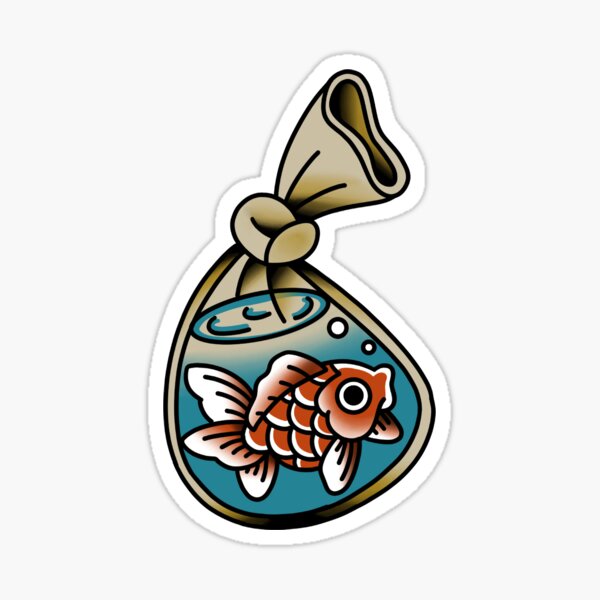 Vista previa del artículo con la obra «Pescado en una bolsa», diseñado y vendido por Hannahnicole211.