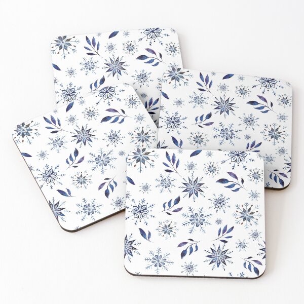 Item preview, Christmas Snowflake and Winter Leaf Themed Pattern designed and sold by linime1984.