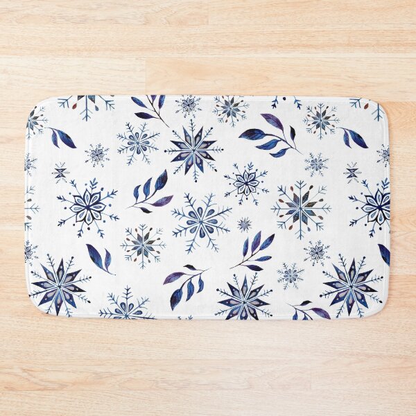 Item preview, Christmas Snowflake and Winter Leaf Themed Pattern designed and sold by linime1984.