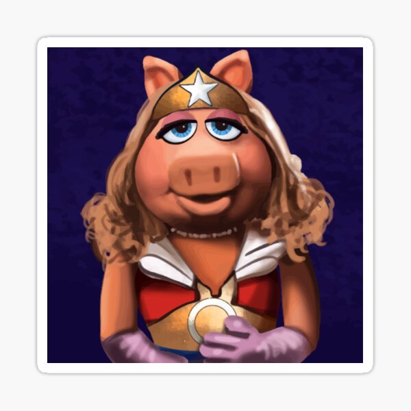 Vista previa del artículo con la obra «Miss Piggy Wonder Muppet», diseñado y vendido por NathanWilso.
