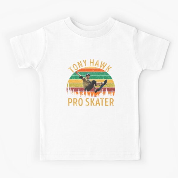 Vintage Tony HAWK Kids Black T Shirt Lightning Print Kids Size XL  Skateboard Tee