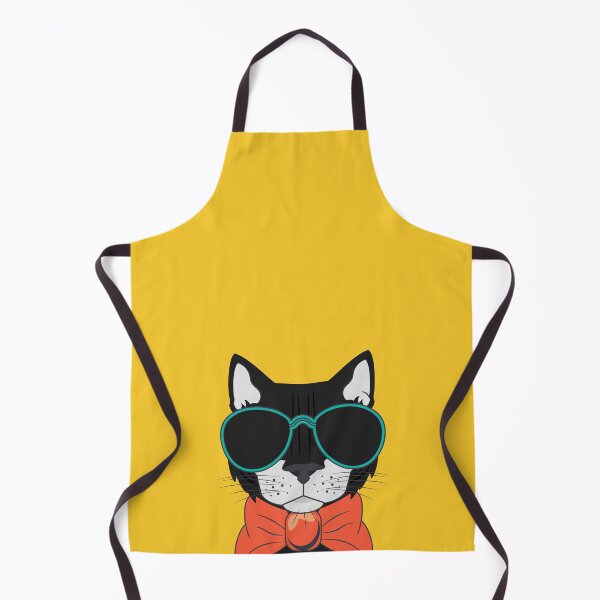 Item preview, Retro Black Cat Wearing Sunglasses And Bowtie designed and sold by DAFIN.