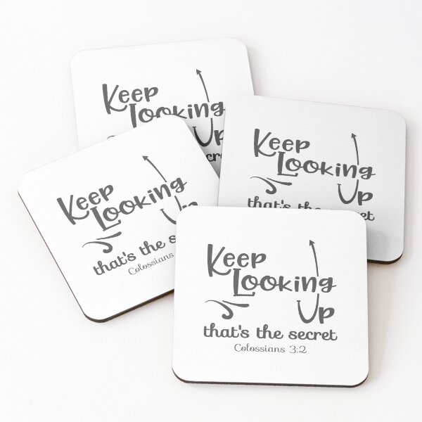 Item preview, Christian Design - Keep Looking Up - Colossians 3 verse 2 designed and sold by simplydesignart.