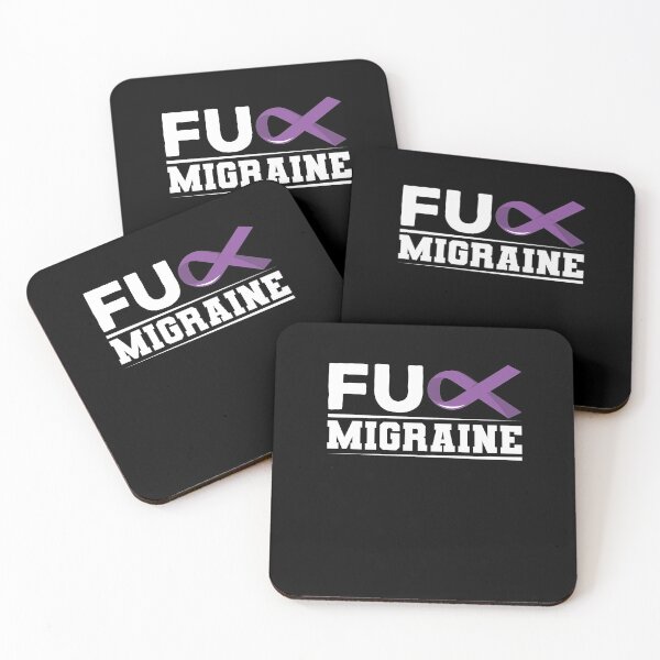 Item preview, Fuck Migraine Shirt, Awareness Tshirt For Migraine Warrior Fighter Survivor, Migraine Ribbon For Men Women, I Hate Headaches Tee designed and sold by aymob.