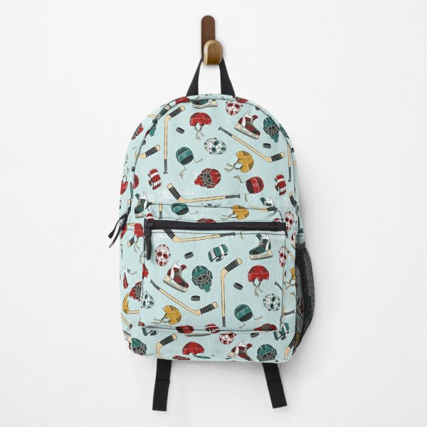 Winter Pattern Ice Skating Backpack by Redharmony Design