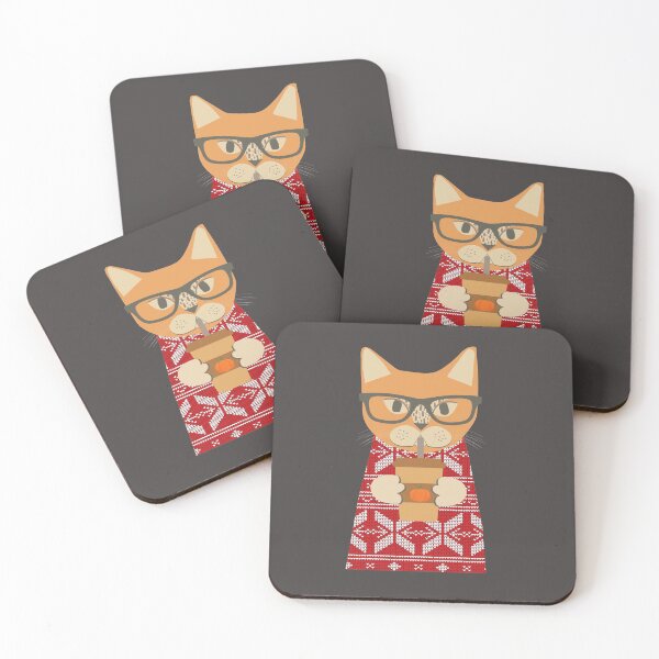 Item preview, My Cat Sipping His Pumpkin Spice Latte designed and sold by maxine cunanan.