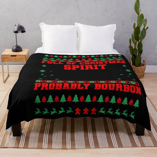 Artikelvorschau, Voller Weihnachtsstimmung, wahrscheinlich Bourbon-Shirt, Bourbon-Liebhaber-Shirt, Lustiges Bourbon-Trinkwein, Bourbon-Trink-Shirt entworfen und verkauft von aymob.