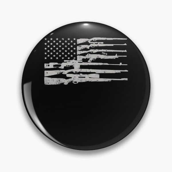 Item preview, Big American Flag With Machine Guns 2A Flag  designed and sold by LindaWatsons.