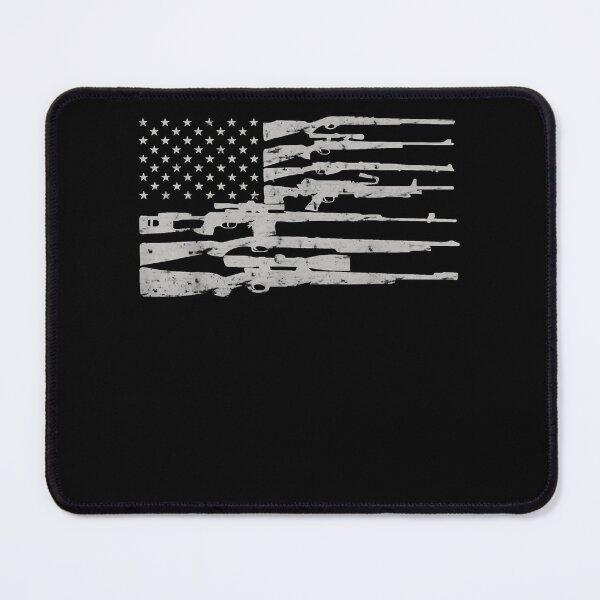 Item preview, Big American Flag With Machine Guns 2A Flag  designed and sold by LindaWatsons.
