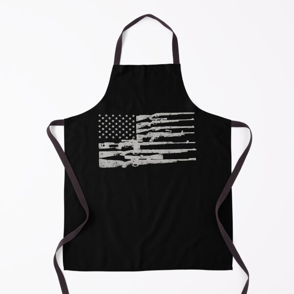 Item preview, Big American Flag With Machine Guns 2A Flag designed and sold by LindaWatsons.