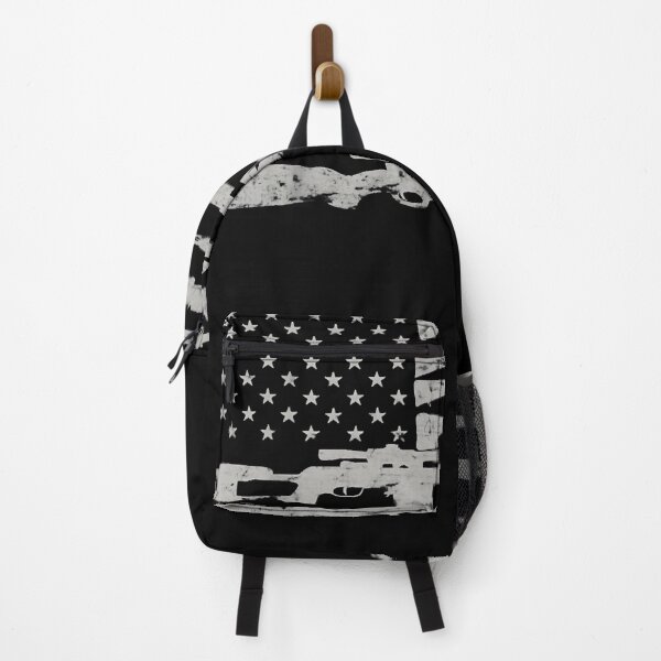 Item preview, Big American Flag With Machine Guns 2A Flag  designed and sold by LindaWatsons.