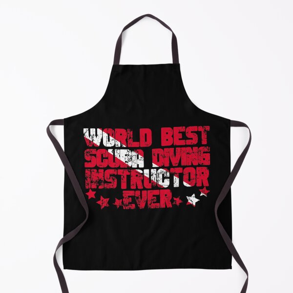 Item preview, World Best Scuba Diving Instructor Ever (vintage retro dive flag) designed and sold by StudioAquaLumos.