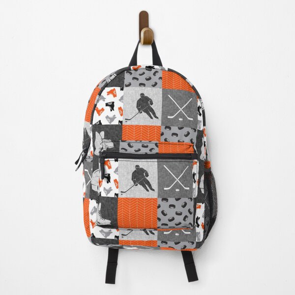 Item preview, Orange Ice Hockey Patchwork designed and sold by LucianaShop.