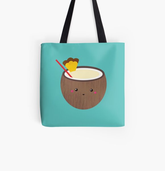pina colada All Over Print Tote Bag