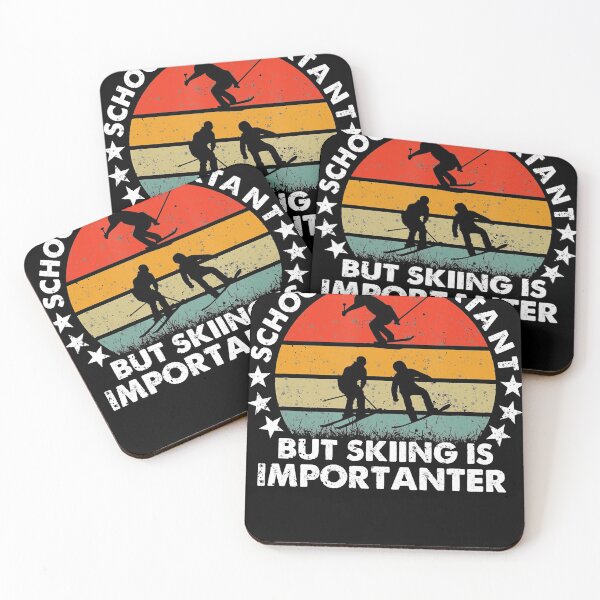 Item preview, School Is Important Skiing Is Importanter Skier  designed and sold by SethFrancis37.