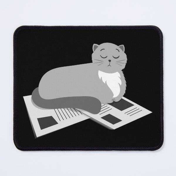 Item preview, Cat Sleeping on the Newspaper designed and sold by murkyswamp.