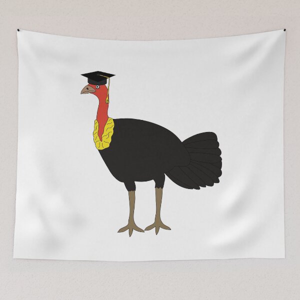 Item preview, Brush Turkey Full Time Graduate on White designed and sold by Digitaldingo.