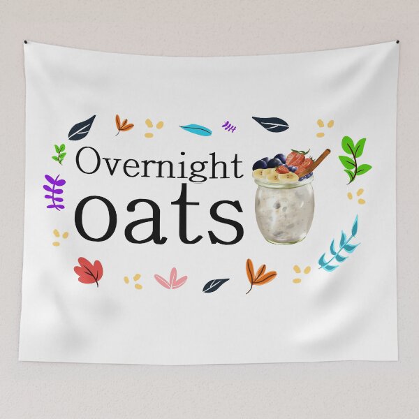 Item preview, Overnight oats lover illustration designed and sold by BeccaKenDesigns.