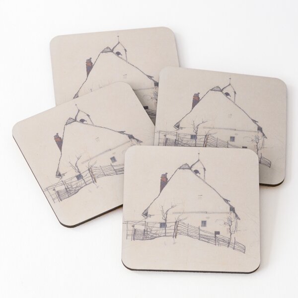 Item preview, EGON SCHIELE - House with bell tower 1912 designed and sold by artdesignco.