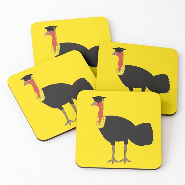 Item preview, Brush Turkey Full Time Graduate on Yellow designed and sold by Digitaldingo.