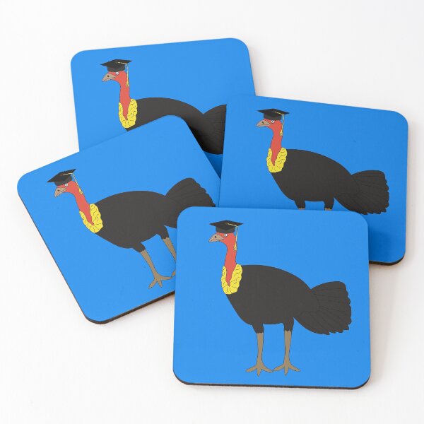 Item preview, Brush Turkey Full Time Graduate on Blue designed and sold by Digitaldingo.