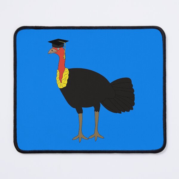 Item preview, Brush Turkey Full Time Graduate on Blue designed and sold by Digitaldingo.