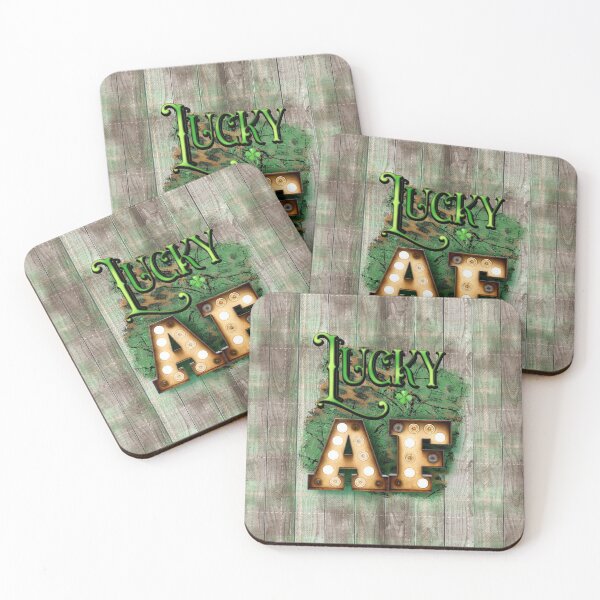 Item preview, St. Patrick's Day Lucky AF Irish Marquee Lights designed and sold by ChicoryJunction.