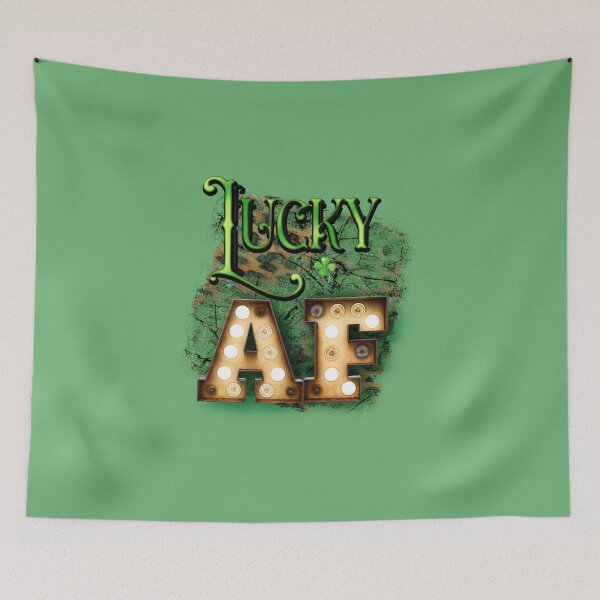 Item preview, St. Patrick's Day Lucky AF Irish Marquee Lights designed and sold by ChicoryJunction.
