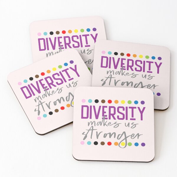 Item preview, Diversity Makes Us Stronger Rainbow Colors designed and sold by Solidarityandco.