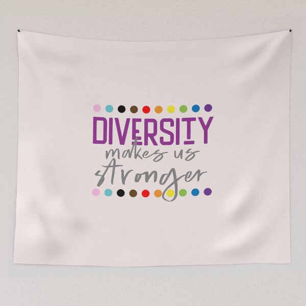 Item preview, Diversity Makes Us Stronger Rainbow Colors designed and sold by Solidarityandco.