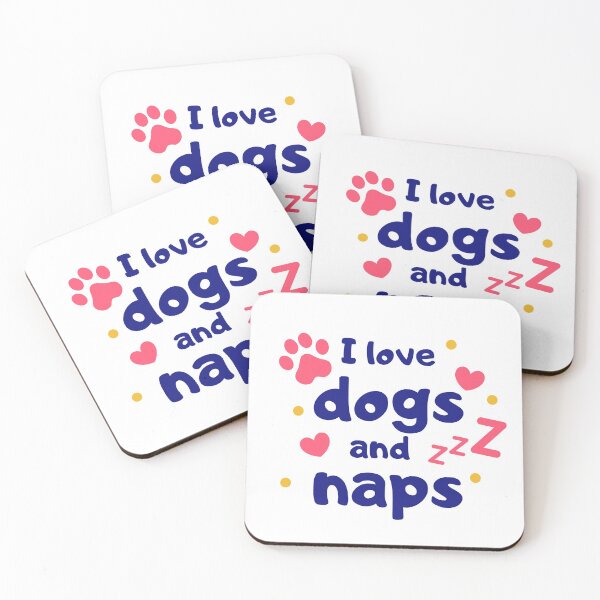 Item preview, I love dogs and naps designed and sold by Textbubble.