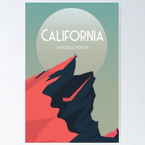 Vista previa del artículo con la obra «Parque del Área Natural Califonia Vasquez Rocks», diseñado y vendido por Arctic frame studio.