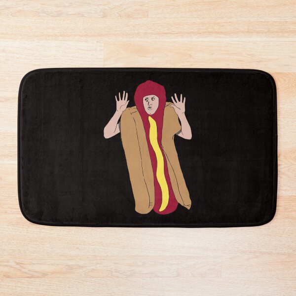 Aperçu de l'œuvre je pense que tu devrais partir. costume de hot-dog au hasard créée et vendue par HeadyteesUSA.