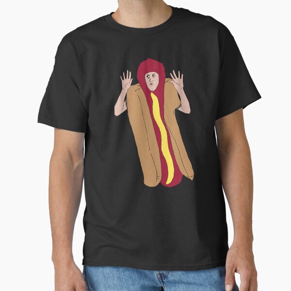 Item preview, i think you should leave. random hot dog costume   designed and sold by HeadyteesUSA.