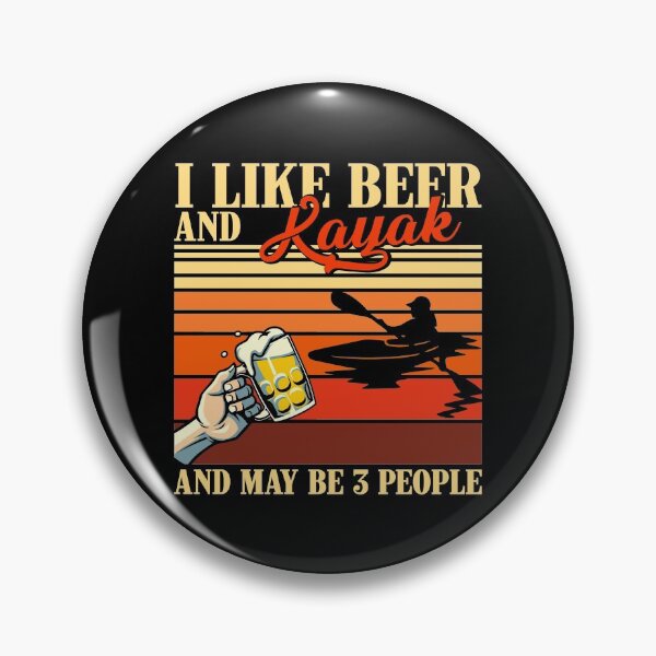 Item preview, I Like Beer And Sport Vintage Kayak designed and sold by AletacStore.