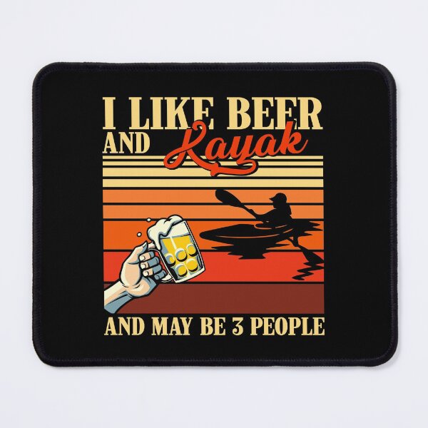 Item preview, I Like Beer And Sport Vintage Kayak designed and sold by AletacStore.
